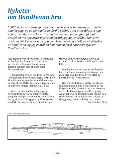 Borgenposten 2010 - Borgen Vel i Asker