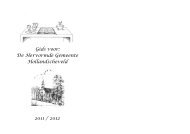 Gids voor: De Hervormde Gemeente Hollandscheveld 2011 / 2012