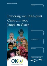 Invoering van OKé-punt Centrum voor Jeugd en Gezin