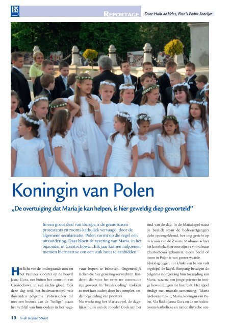 Download magazine - Stichting In de Rechte Straat