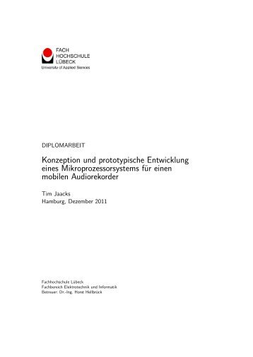 Diplomarbeit als pdf - CoSA Research Group - Fachhochschule ...