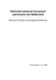 Definitief akkoord Convenant Leerkracht van Nederland