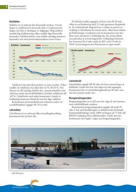 Gullspång årsredovisning 2011 - Gullspångs kommun