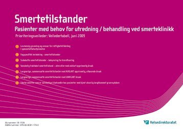 Veiledertabell - Smertetilstander (268KB)