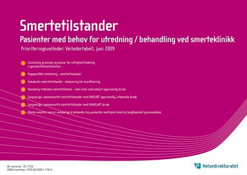 Veiledertabell - Smertetilstander (268KB)