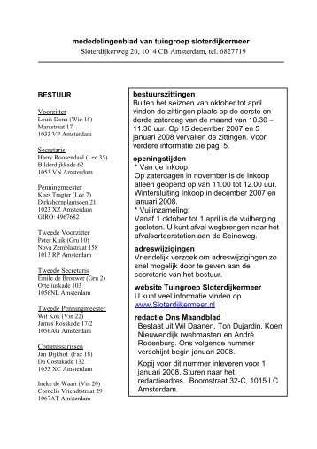 Ons Maandblad november 2007 - Galerie Lieve Hemel