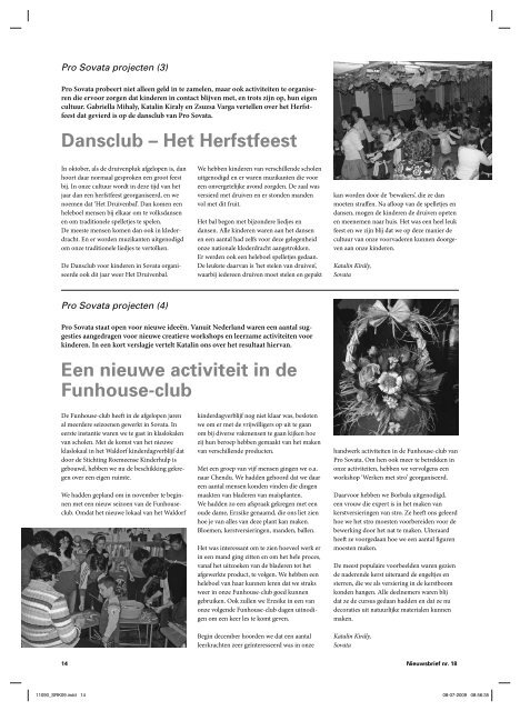 Nieuwsbrief 2009 - Stichting Roemeense Kinderhulp