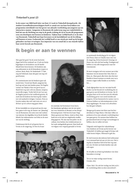 Nieuwsbrief 2009 - Stichting Roemeense Kinderhulp