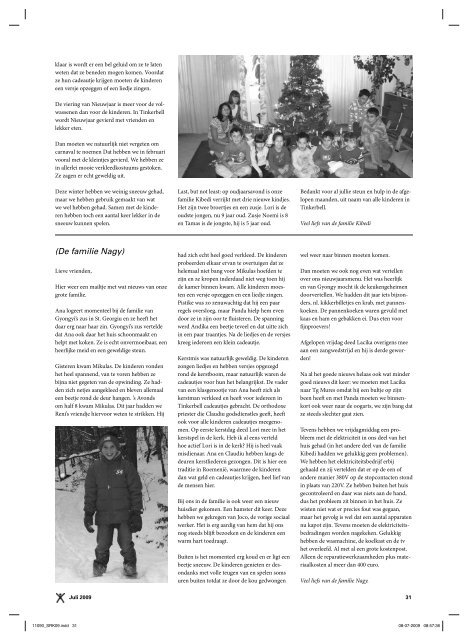 Nieuwsbrief 2009 - Stichting Roemeense Kinderhulp