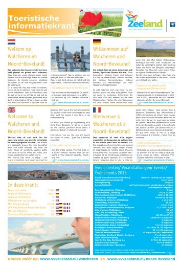 Toeristische informatiekrant - VVV Zeeland