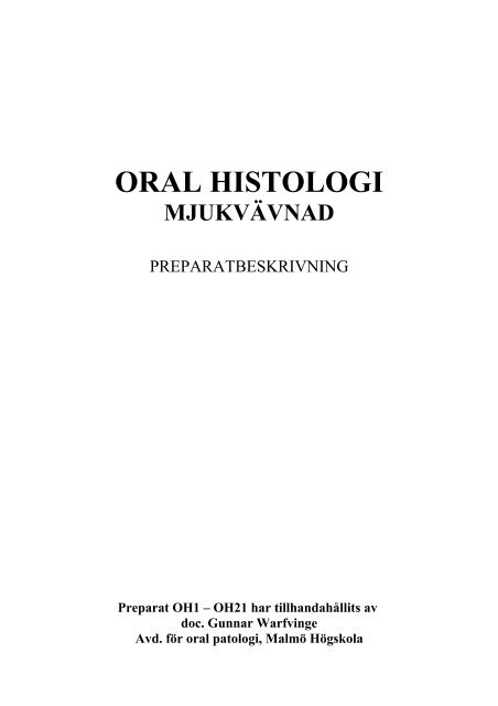 ORAL HISTOLOGI