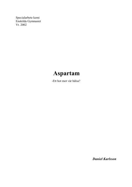 Aspartam - DORway