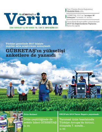 Verim 25 _ MayisHaziran2011 - Gübre Fabrikaları T.A.Ş.