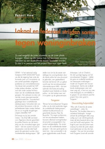 project View - Federale politie