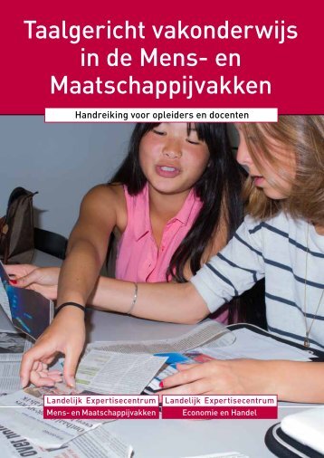 Taalgericht vakonderwijs in de Mens - Landelijk Expertisecentrum ...