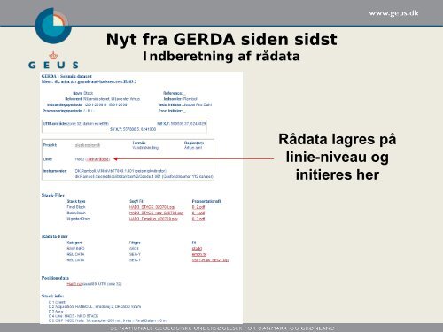 datakvalitet og modelarbejde Tirsdag d. 3/5-2011 - Gerda - Geus