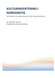 KULTURINVENTERING I NORDANSTIG - Nordanstigs kommun