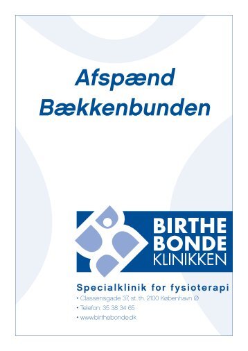 Afspænd Bækkenbunden - Birthe Bonde Klinikken