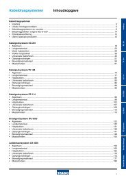 Kabeldraagsystemen Inhoudsopgave - Schneider Electric