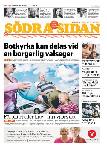 Botkyrka kan delas vid en borgerlig valseger - Södra Sidan