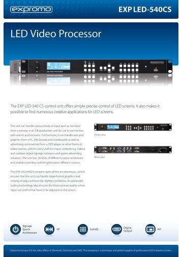 LED Video Processor - Expromo Europe