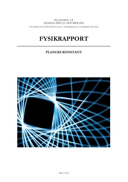 FYSIKRAPPORT