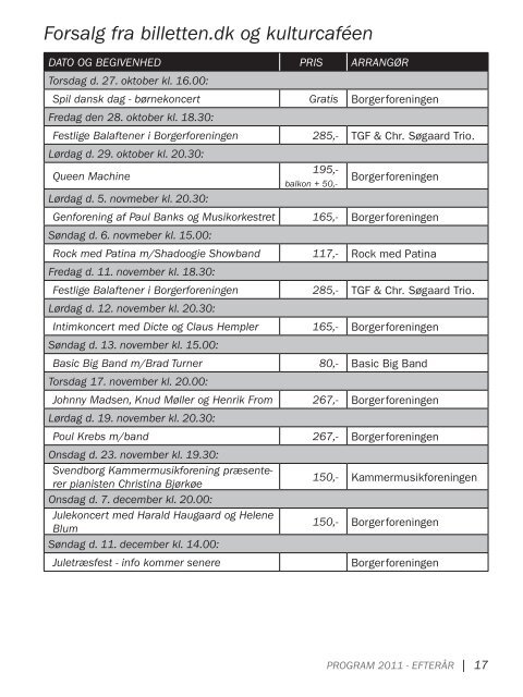 PROGRAM 2011 - Borgerforeningen