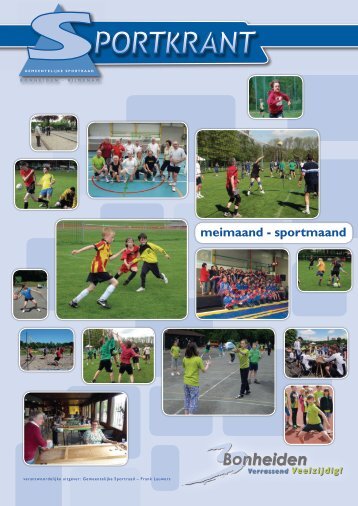 Sportkrant meimaand - sportmaand 2013 - Gemeente Bonheiden