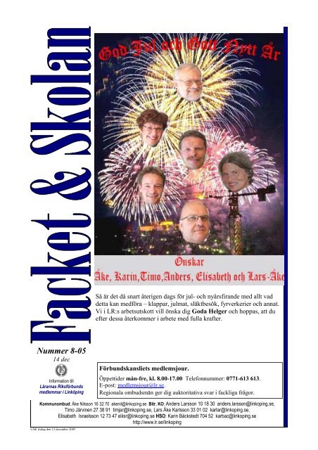 Nummer 8-05 - Lärarnas Riksförbund
