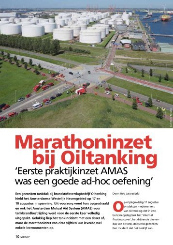 Marathoninzet bij Oiltanking - Brandweer