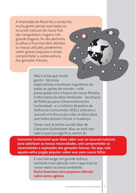 Guia de Boas Práticas para o Consumo Sustentável