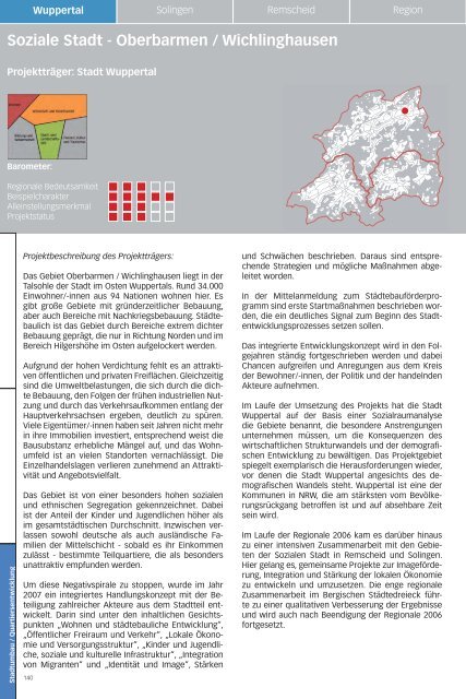 Soziale Stadt - Bergische Entwicklungsagentur Gmbh