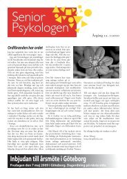 SeniorPsykologen 1_10 mars - Sveriges Psykologförbund