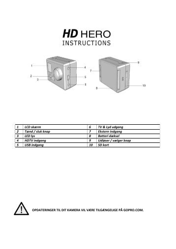 Go Pro HD Manual dansk - Motopro.dk