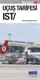 UÇUŞ TARİFESİ - TAV Ataturk International Airport