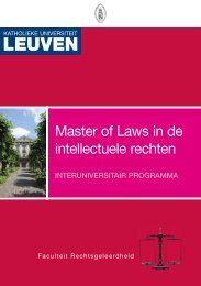Master of Laws in de intellectuele rechten - Hogeschool-Universiteit ...