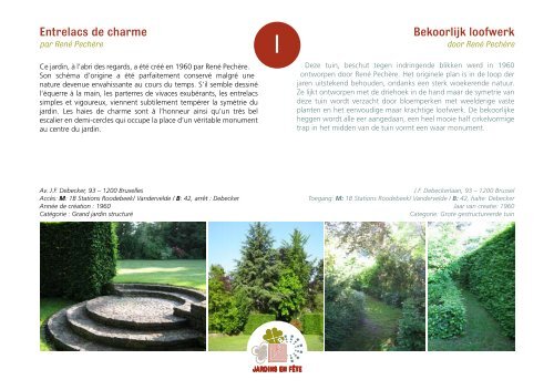 30 jardins privés ouverts au public 30 privétuinen open voor ... - IBGE