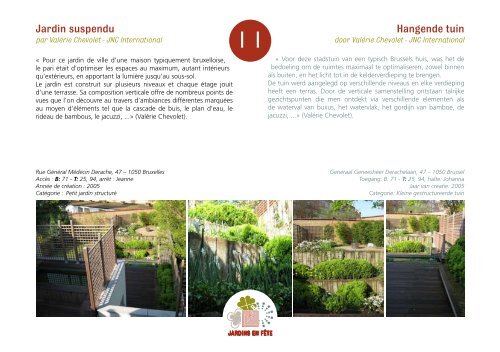 30 jardins privés ouverts au public 30 privétuinen open voor ... - IBGE