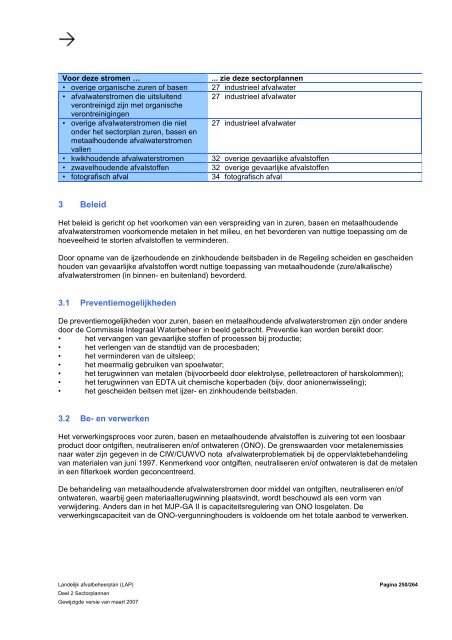 LANDELIJK AFVALBEHEERPLAN 2002-2012 - Vmk