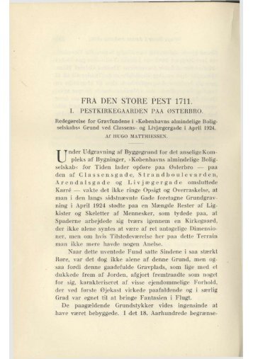 FRA DEN STORE PEST 1711. - Hovedbiblioteket.info