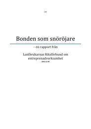 Bonden som snöröjare - rapport från LRF om entreprenadverksamhet
