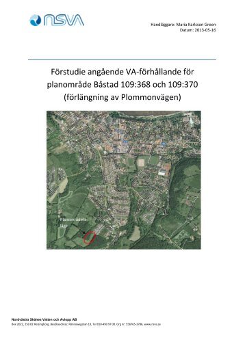 Dagvattenutredning, Förstudie angående VA_2 - NSVA.pdf, 861 kB