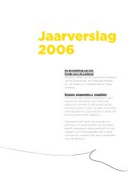 Jaarverslag 2006 - Fonds voor de Letteren