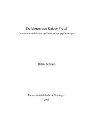 De kleren van Keizer Freud - Publicaties Bibliotheek RUG ...