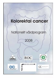 Kolorektal cancer - Regionalt cancercentrum syd