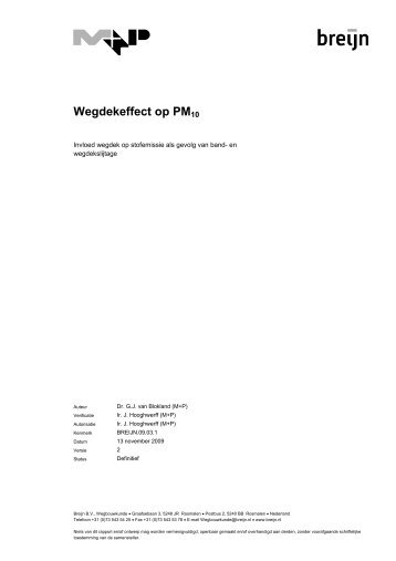 W bijlage 11-1_Wegdekeffect op PM10.pdf - Innovatieprogramma ...