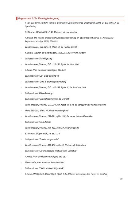 Untitled - Nederlands Gereformeerd Seminarie