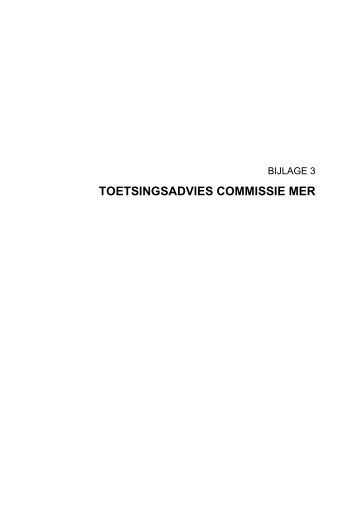 TOETSINGSADVIES COMMISSIE MER - ruimtelijkeplannen ...