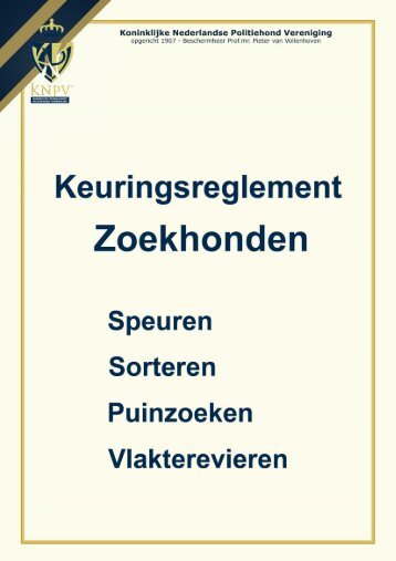 Reglement Zoekhonden SSPV - Knpv