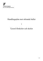 Handlingsplan mot störande buller i Tyresö förskolor och skolor